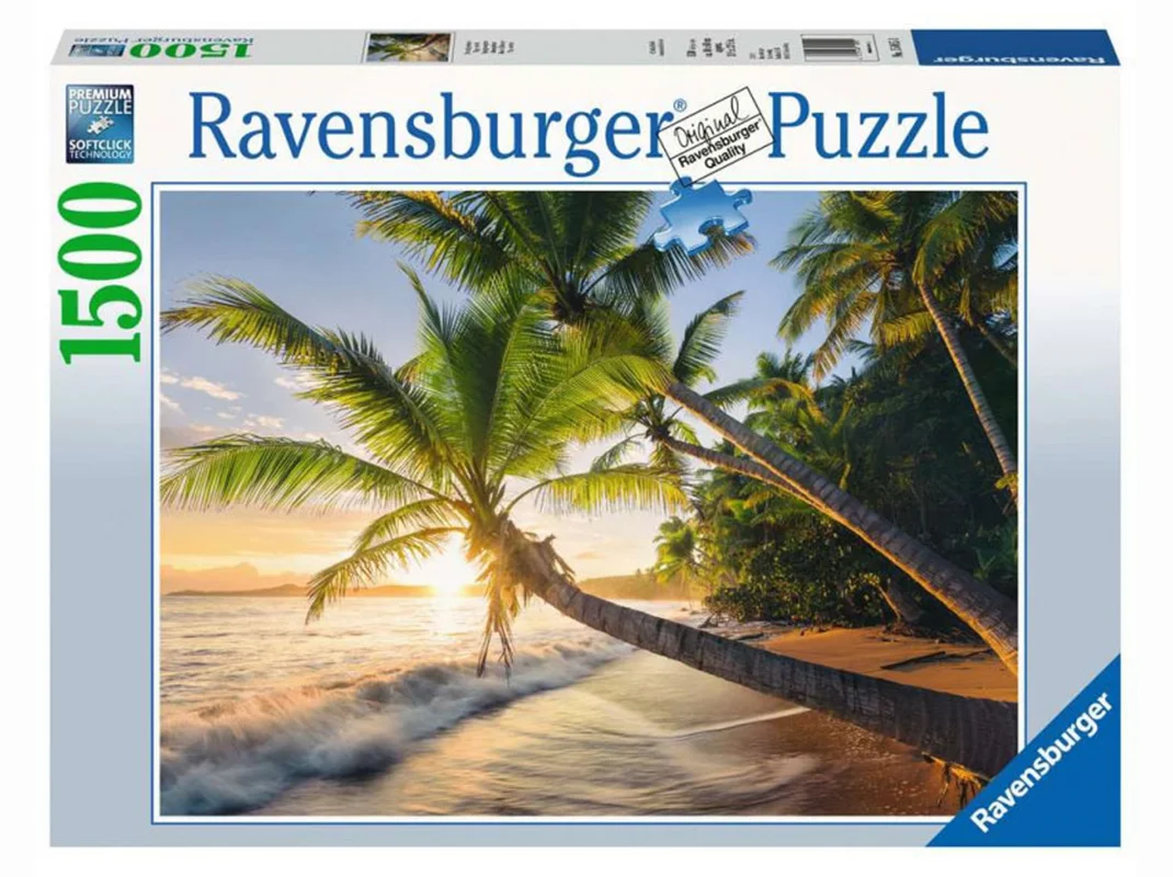 خرید پازل رونزبرگر 1500 تکه «ساحل پنهان» Ravensburger Puzzle Beach secret 1500 pcs 15015