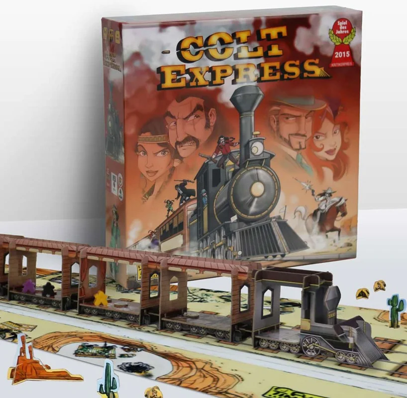 بازی فکری کلت اکسپرس Colt Express قطار سه بعدی
