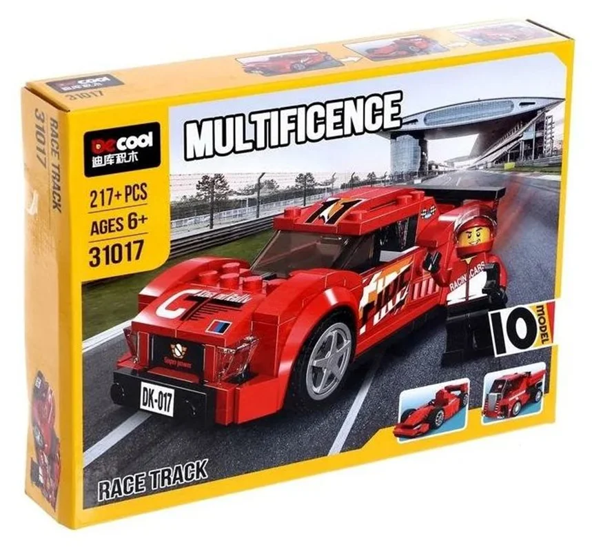 خرید لگو دکول چندگانه «ماشین مسیر مسابقه 10 مدل» Decool Multificence Race Track Lego 31017