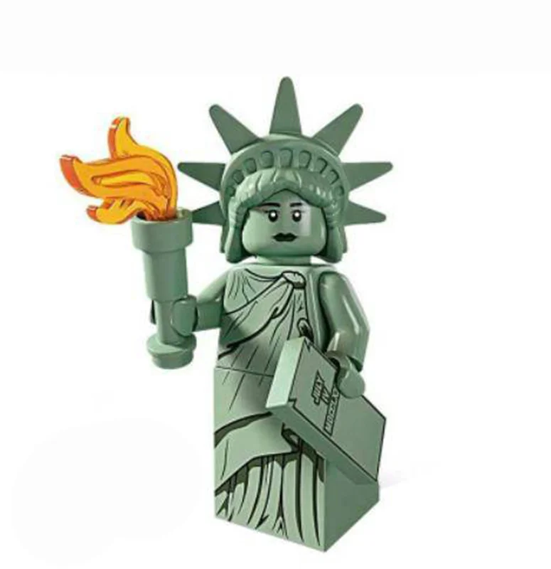 آدمک لگویی فله مینی فیگور لگویی «مجسمه آزادی» Kopf Pogo City Series Minifigure Statue of Liberty PG-1029
