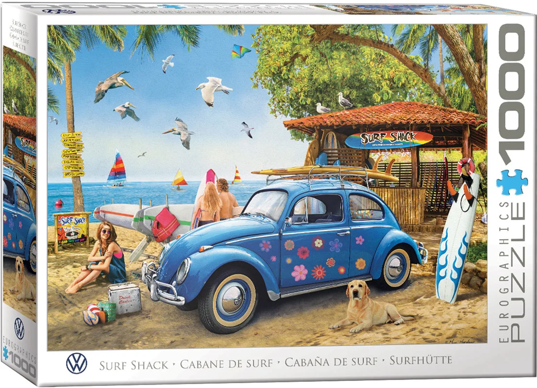 پازل یوروگرافیک 1000 تکه کلبه موجسواری