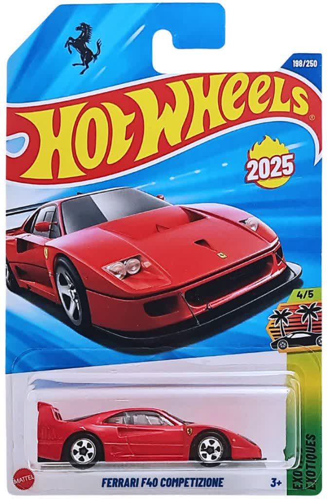 ماشین هات ویلز فراری اف 40 قرمز مدل Ferrari F40 Competizione