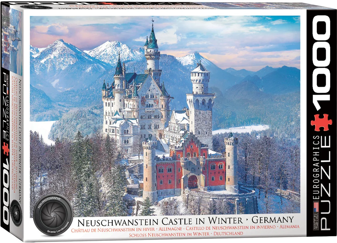 Neuschwanstein Castle in Winter/قلعه نوشوانستین در زمستان/ 1000 تکه