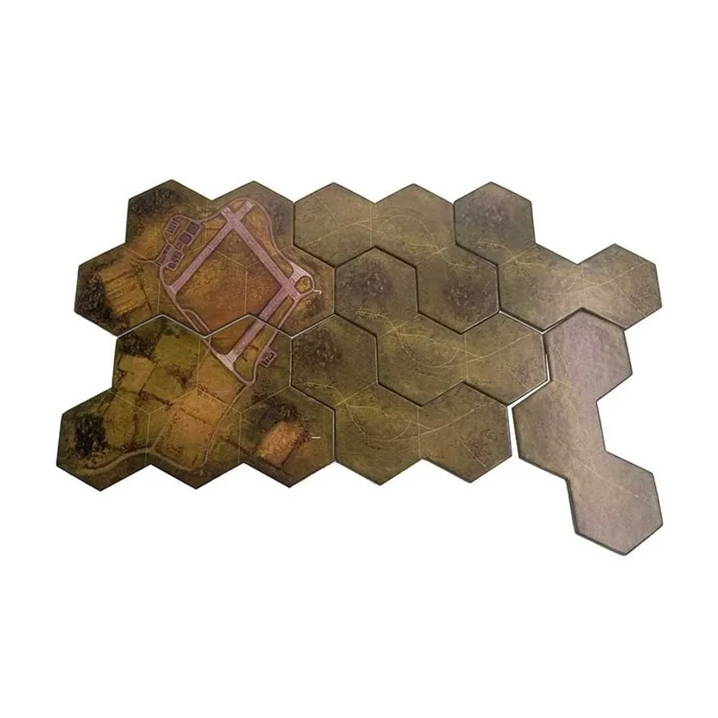 کاشیهای نقشه ششضلعی در بازی فکری بی باکان نبرد بریتانیا