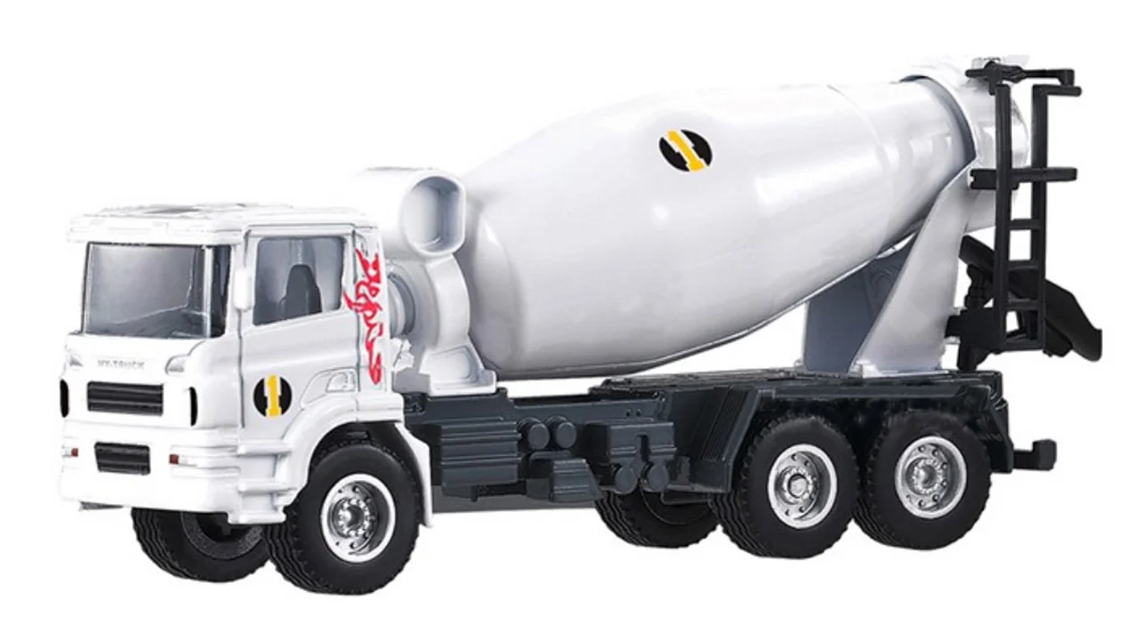 ماکت فلزی هوایی تویز های تراک «ماشین مخلوط کن بتن میکسر بتن» Hy Truck huayitoys Diecast Concrete mixer