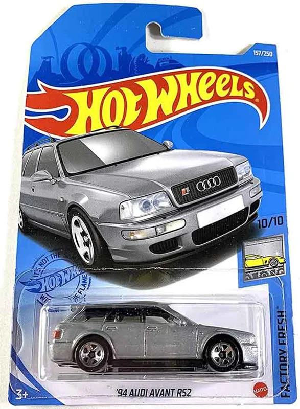 ماکت فلزی ماشین 1/64 Hot Wheels 94 Audi Avant RS2 هات ویلز نقره ای