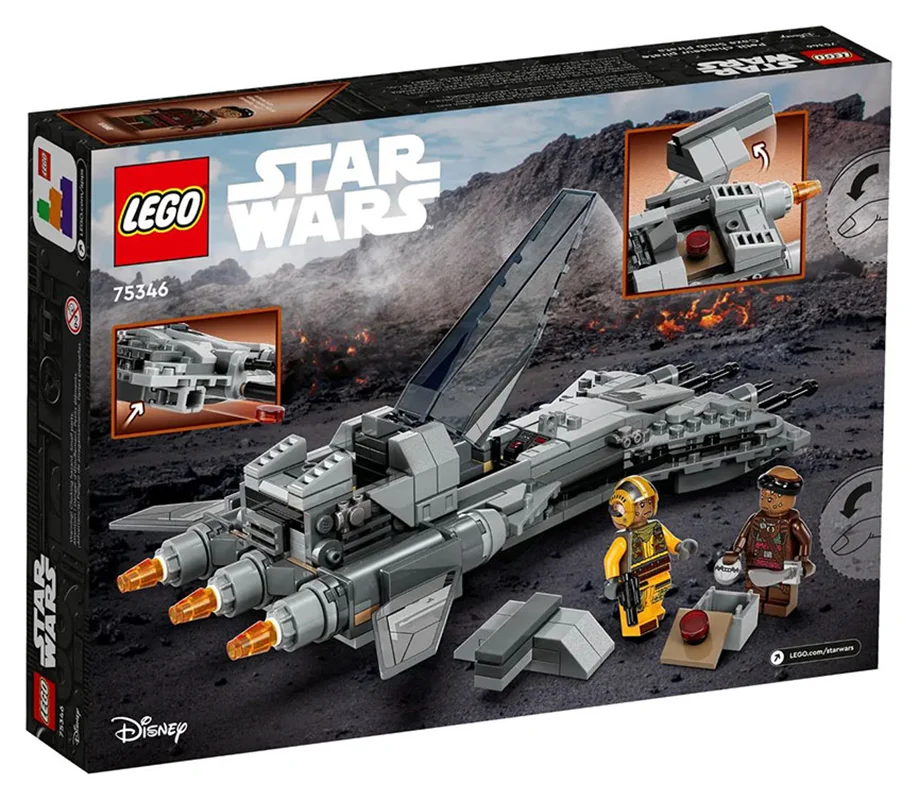 "LEGO Star Wars Pirate Snub Fighter 75346 - مجموعه ساختنی جنگنده دزدان دریایی با جزئیات دقیق و طراحی زیبا."