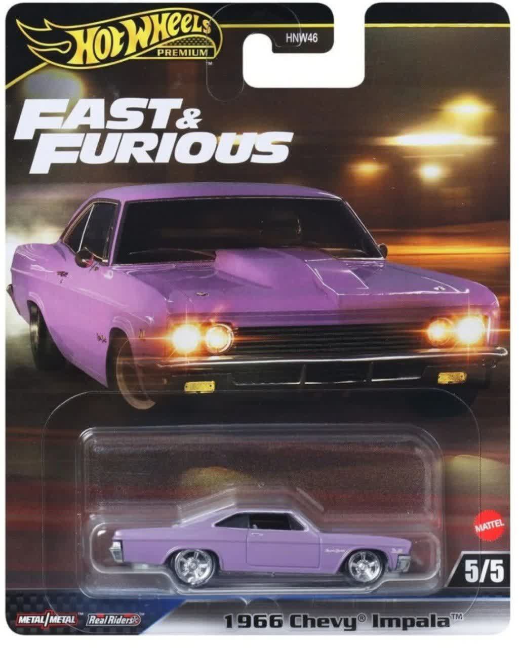 ماشین هات ویلز پریمیوم سریع و خشن شورلت ایمپالا مدل Fast & Furious 1966 Chevy Impala
