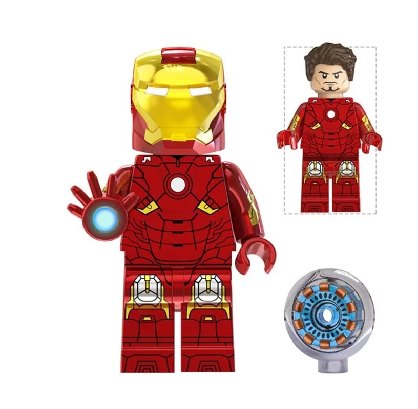 مینی فیگور لگو مرد آهنی مارک Iron Man Mk 7 نمای جلو