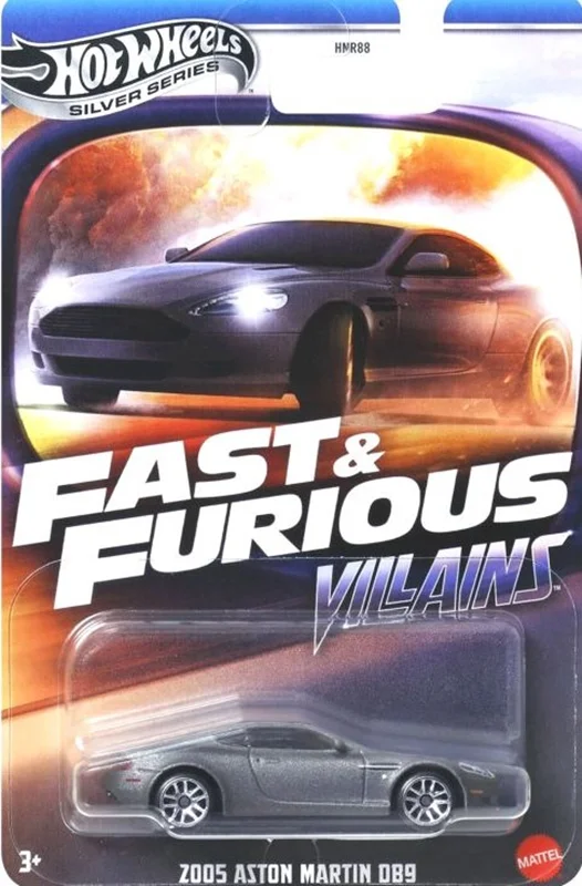 بسته بندی ماشین فلزی هات ویلز مدل استون مارتین DB9 2005 Fast & Furious