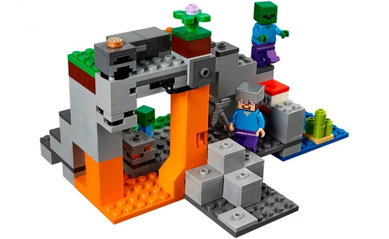 خرید لگو ماین کرافت، لگو مایکرفت، لگو زامبی،  لگو بچه زامبی، لگو خفاش، لگوغار، لگو حفره، لگو زیر زمین، لگو «ماینکرافت، ساختن غار زامبی»  Lego My World Minecraft Constructor Zombie Cave 10810