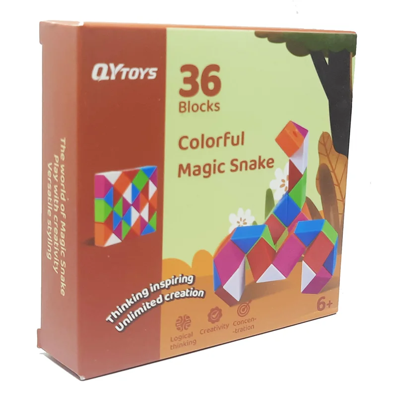 روبیک ماری ۳۶ قطعه کای وای QY Toys مدل Rubik QY Toys 36 Blocks - نمای سهبعدی