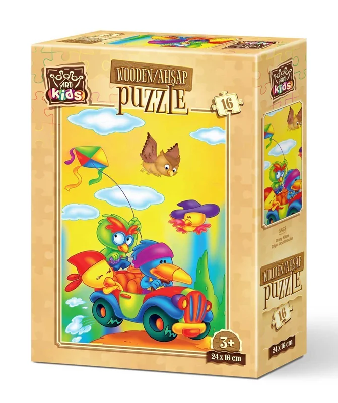 خرید آرت پازل کودکان چوبی 16 تکه «بادبادک سازان دیوانه»  Heidi Art Puzzle Kids Crazy Kite Makers Wooden Puzzle 16 pcs 5853