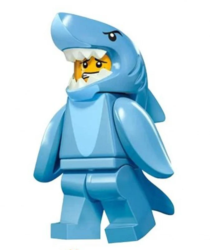 فیگور لگویی لگو «مرد کوسه ای، پسر با لباس کت و شلوار کوسه ای» Minifigure Shark Suit Guy