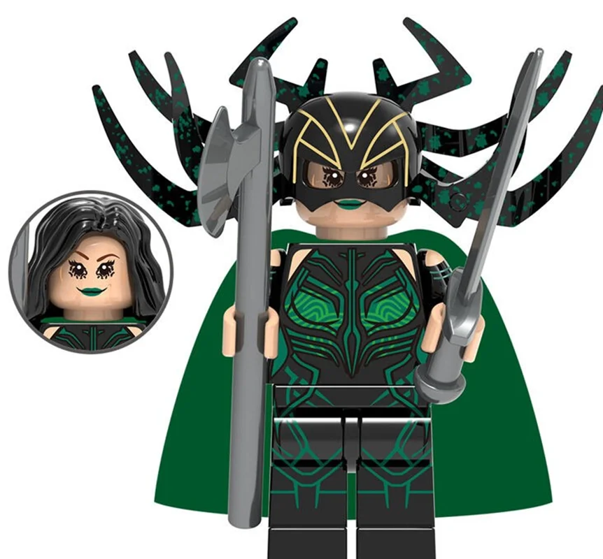 مینی فیگور لگو هلا Hela تصویر فیگور  روبرو با سلاح