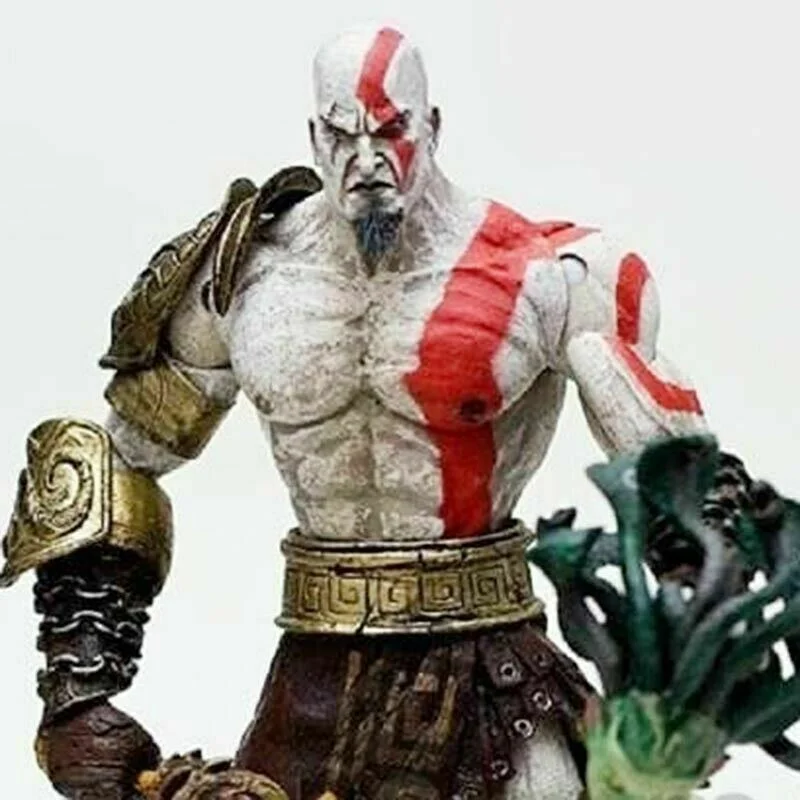 خرید اکشن فیگور نکا «خدای جنگ کریتوس با زره پشمی و سر مدوسا» Neca Kratos God of War Kratos in Golden Fleece Armor with Medusa Head