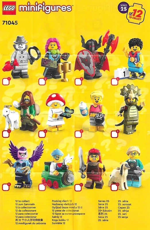 LEGO Minifigures Series 25 71045 - مینیفیگورهای لگو به صورت شانسی با جزئیات دقیق و طراحی منحصربهفرد