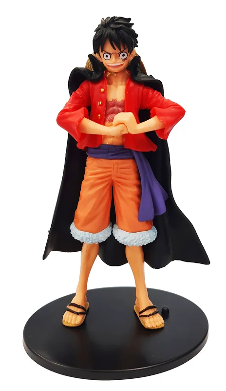 فیگور مانکی دی. لوفی با شنل مشکی و شال کمر آبی