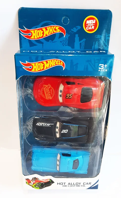 خرید ماشین فلزی هات ویلز «پک 3 تایی ماشین آلیاژی شماره 1» ماشین فلزی Hot Wheels Hot Alloy Car Pack of 3 No.9014