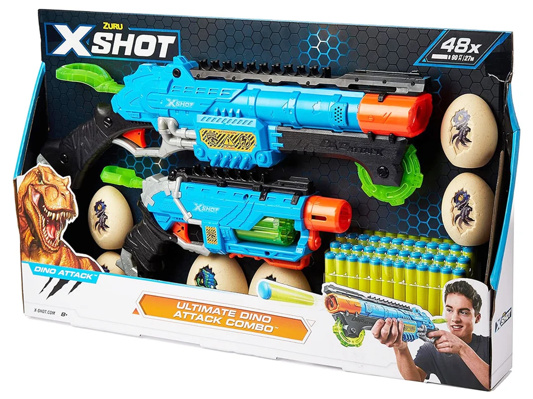 خرید تیر ابری زورو ایکس شات «اولتیمیت دینو اتک کمبو، بسته دوتایی6»  Zuru X Shot Ultimate Dino Attack Combo 4859