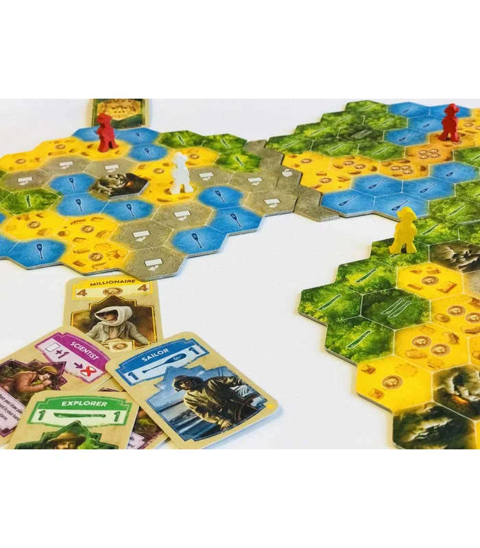 قطعات بازی فکری نسخه ایرانی معبد ال دورادو The Quest for El Dorado Boardgame