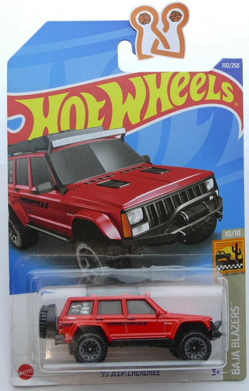 نمای جانبی ماشین فلزی هات ویلز جیپ چروکی Hot Wheels 95 Jeep Cherokee Baja Blazers