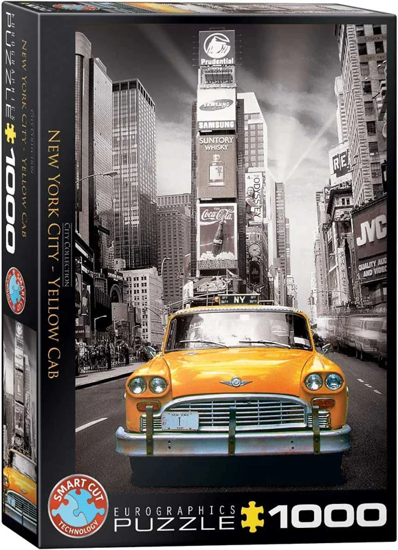 پازل یوروگرافیک 1000 تکه «کابین زرد شهر نیویورک» Eurographics Puzzle New York City Yellow Cab 1000 pieces 6000-0657