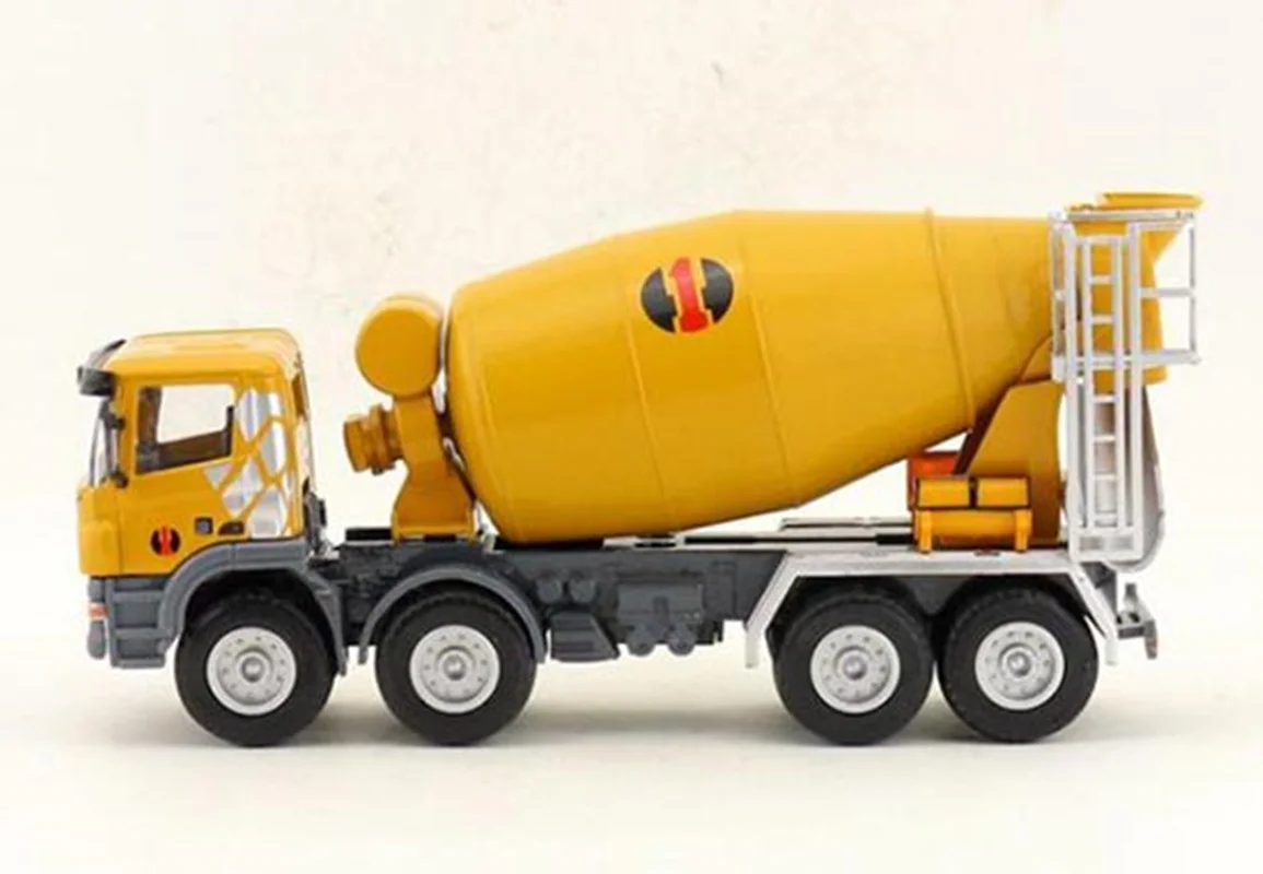 ماکت فلزی هوایی تویز های تراک «ماشین مخلوط کن بتن میکسر بتن» Hy Truck huayi toys Diecast Concrete mixer 1:50 Scale
