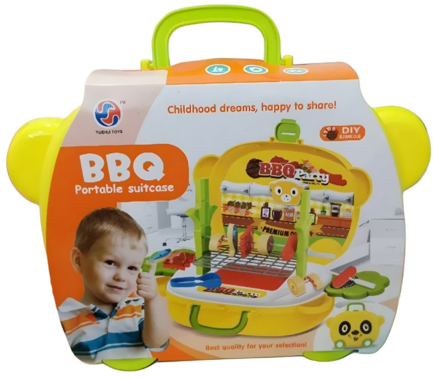 اسباب بازی چمدانی ست باربیکیو BBQ Portable Suitcase 2016-57