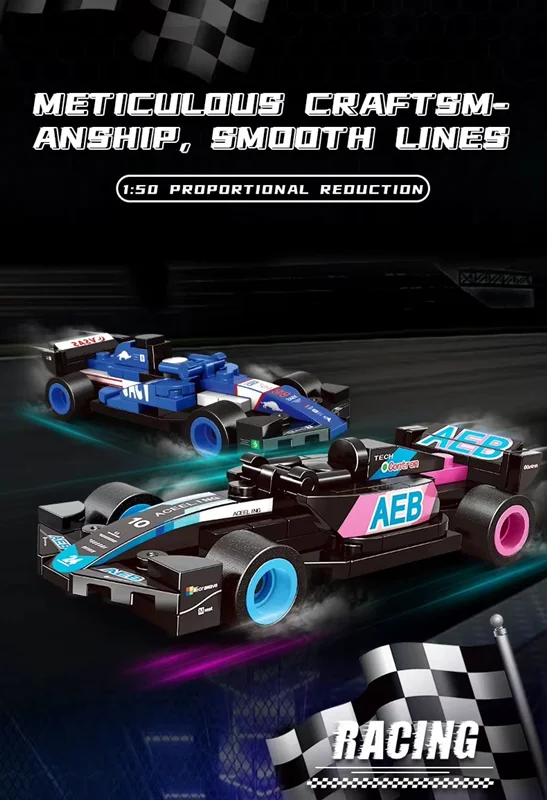 لگو ماشین C1025 در کنار دیگر مدلهای ماشین لگویی