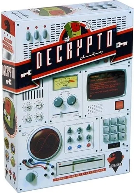 نمای سه بعدی جعبه بازی رمز شکن دیکریپتو