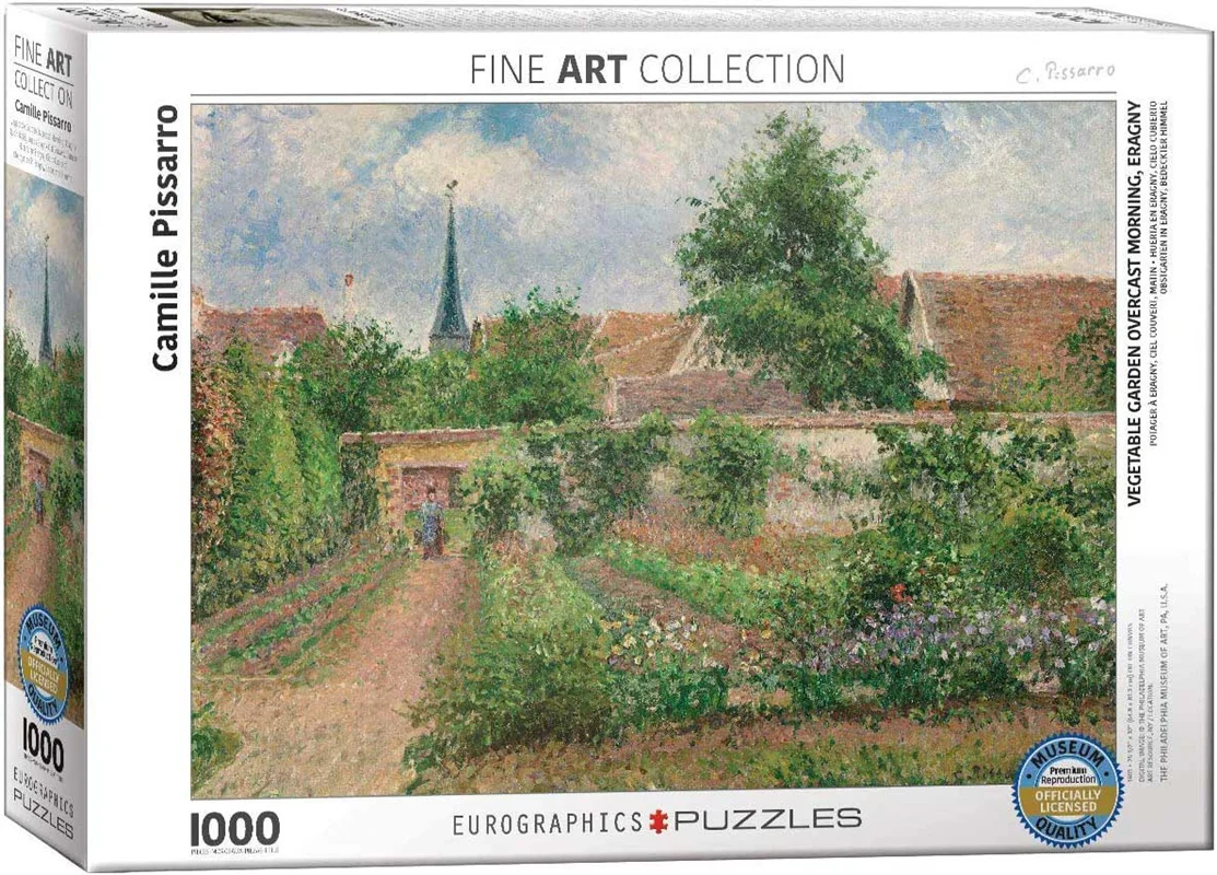 پازل یوروگرافیک 1000 تکه «باغ سبزی صبح ابری ارگنی» Eurographics Puzzle Vegetable Garden Overcast Morning Eragny 1000 pieces 6000-0825