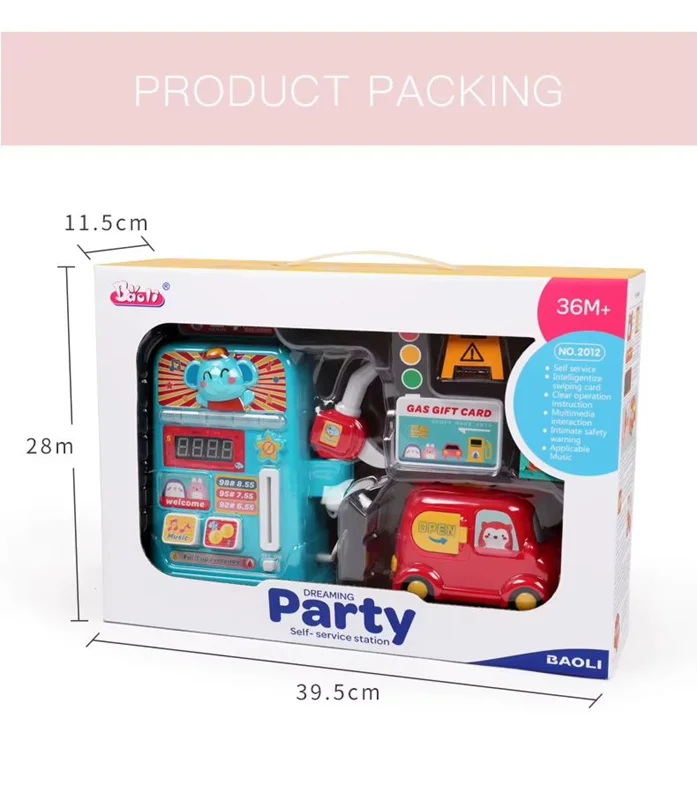 ست پمپ بنزین و ماشین مدل Baoli 2012 اندازه جعبه