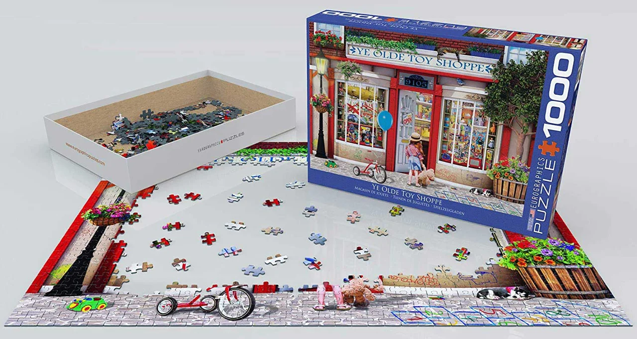 پازل یوروگرافیک 1000 تکه «فروشگاه اسباب بازی یه اولده» Eurographics Puzzle Ye Olde Toy Shoppe 1000 pieces 6000-5406