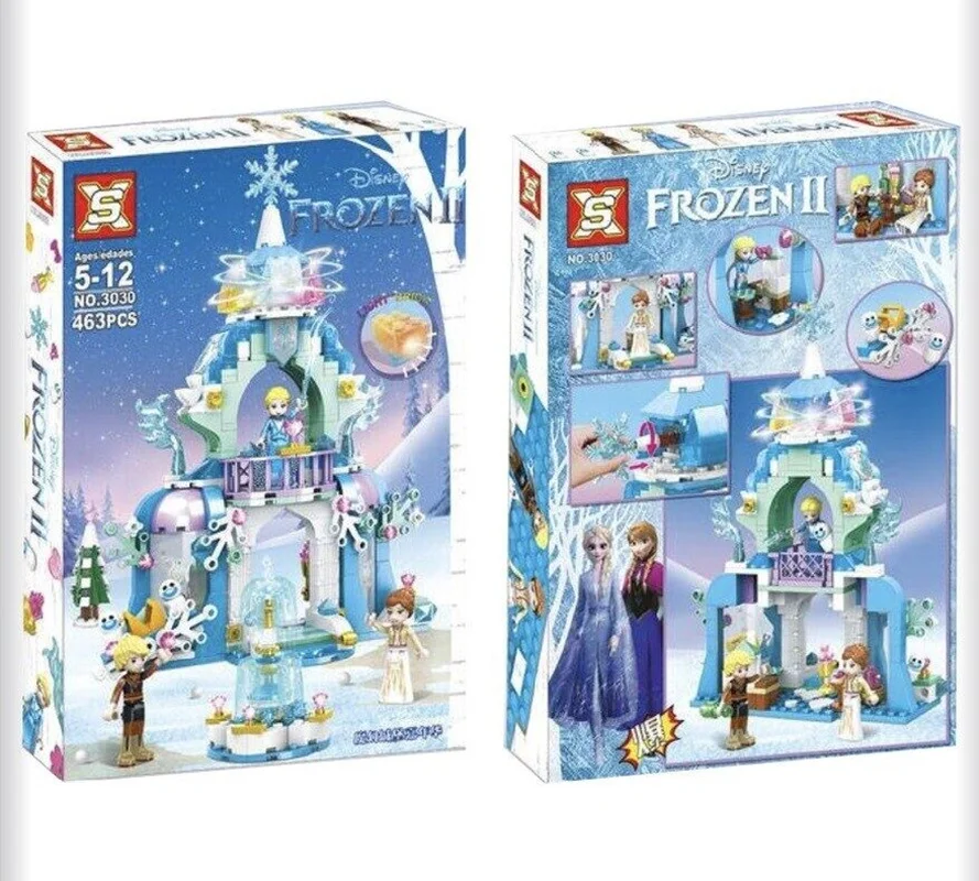 خرید اس ایکس «برج یخی السا»  Bricks Blocks SX Elsa's Ice Castle 3030