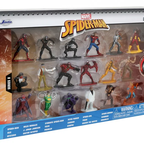 نانو متال فیگور جادا مارول «اسپایدرمن بسته 18 تایی سری 8»