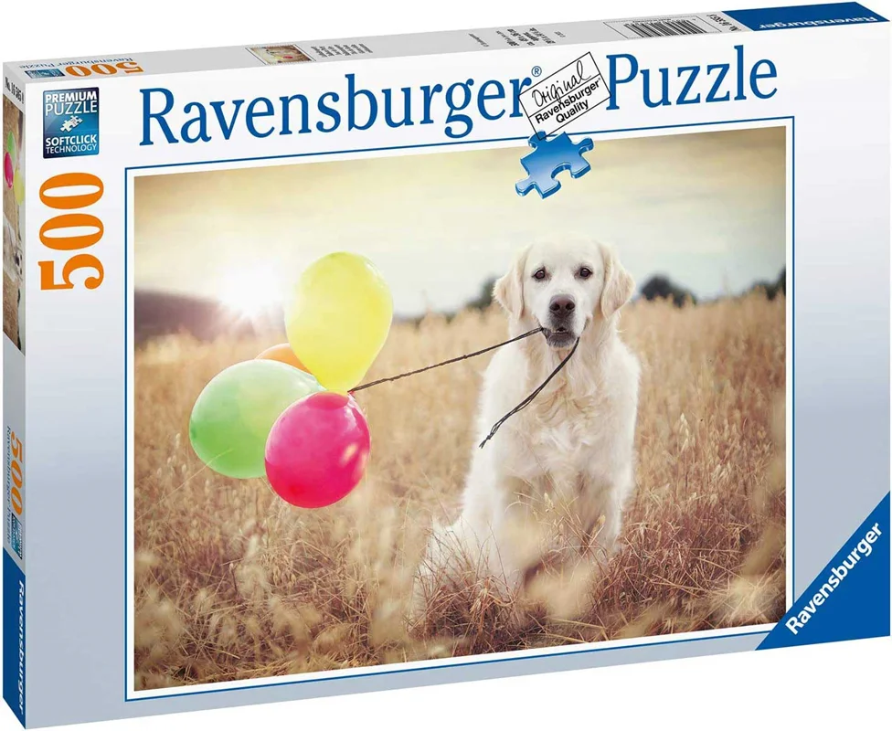 پازل رونزبرگر 500 تکه «مهمانی بادکنک با سگ» Ravensburger Puzzle Balloon Party 500 pcs 165858