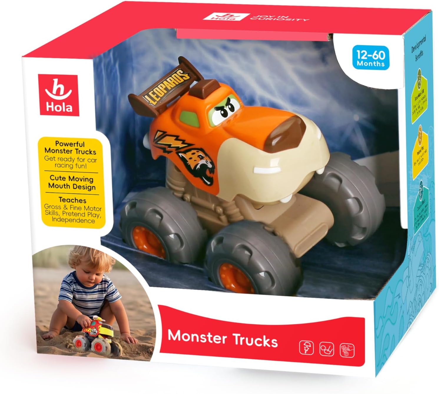 اسباب بازی هولا تویز کامیون هیولا مدل پلنگ Monster Truk 3151B