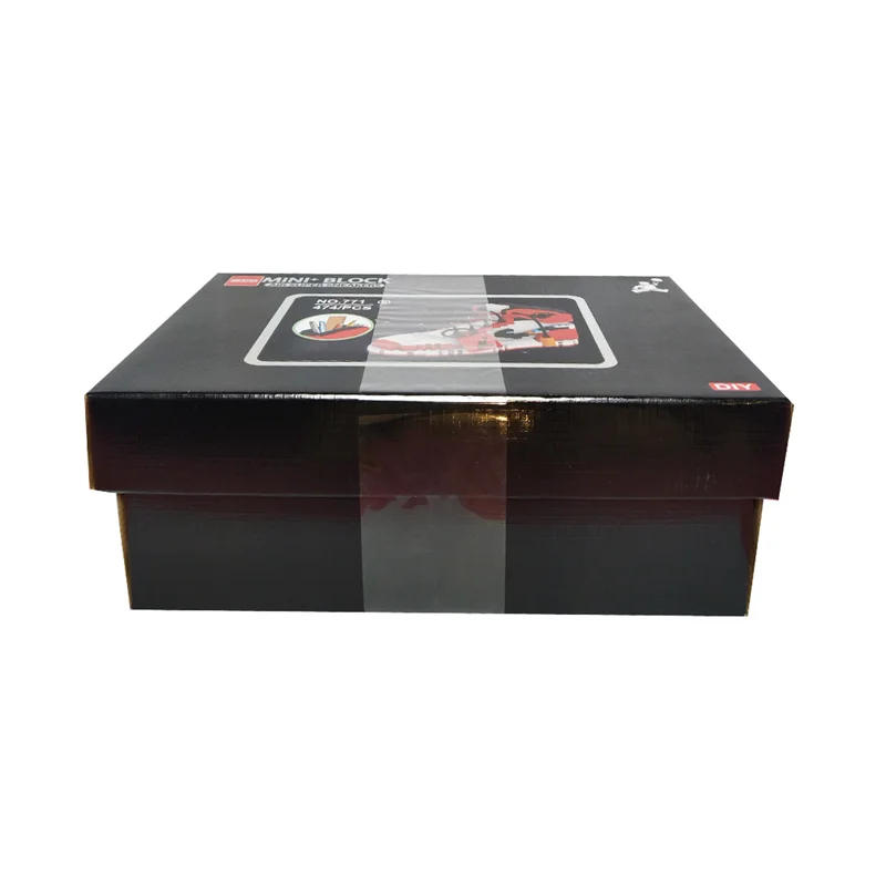 نمای خوابیده جعبه لگو کفش ایر سوپر اسنیکرز سفید قرمز