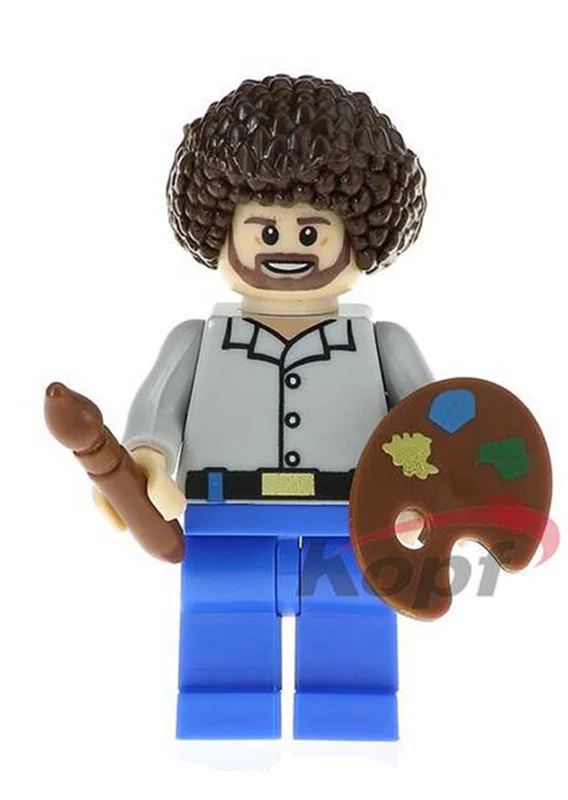لگو «ددپول- لگو باب راس» خرید آدمک لگویی فله مینی فیگور لگویی لگو «بتمن نایتمر از سری دی سی»  Kopf Minifigures Lego Celebrities/Marvel Series Deadpool/Bob Ross KF982