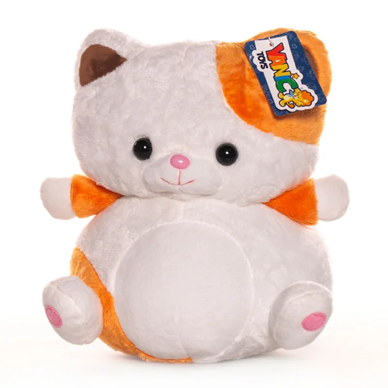 خرید اسباب بازی عروسک پولیشی یانیک تویز «گربه نارنجی - گربه طوسی» Yanic Toys Orange cat - Gray cat plush doll AF100215A-B