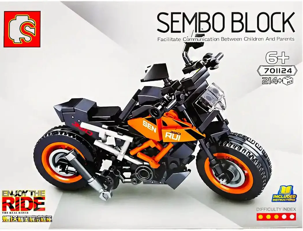 خرید لگو سمبو بلاک «موتور سیکلت» Sembo Block motorcycle Lego 701124