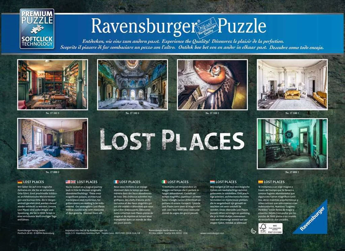 پازل رونزبرگر 1000 تکه «رویایی» Ravensburger Puzzle Dreamy 1000 Pieces 17099