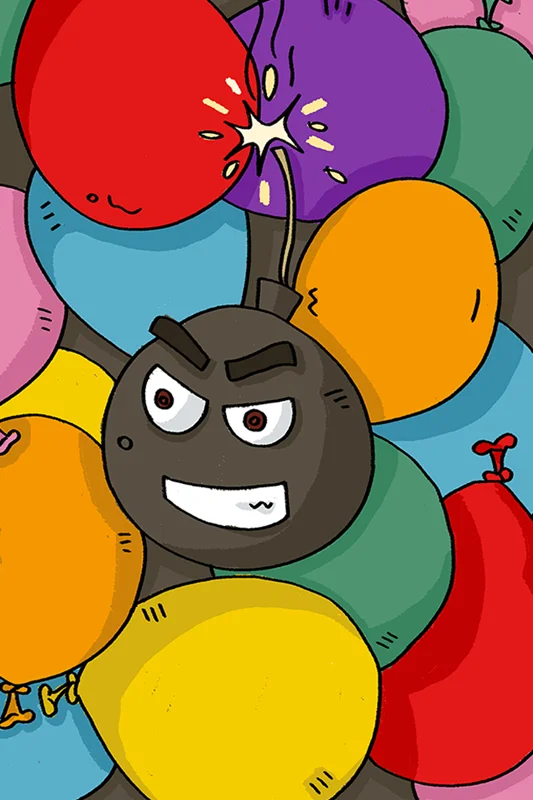 کارتهای انفجار در بازی بالونی