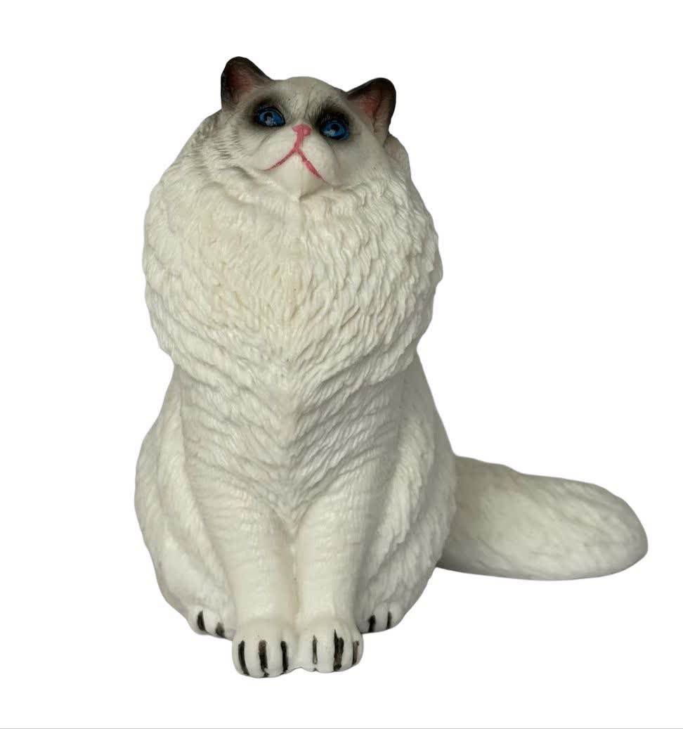 فیگور گربه رگدال نشسته Sitting Ragdoll Cat