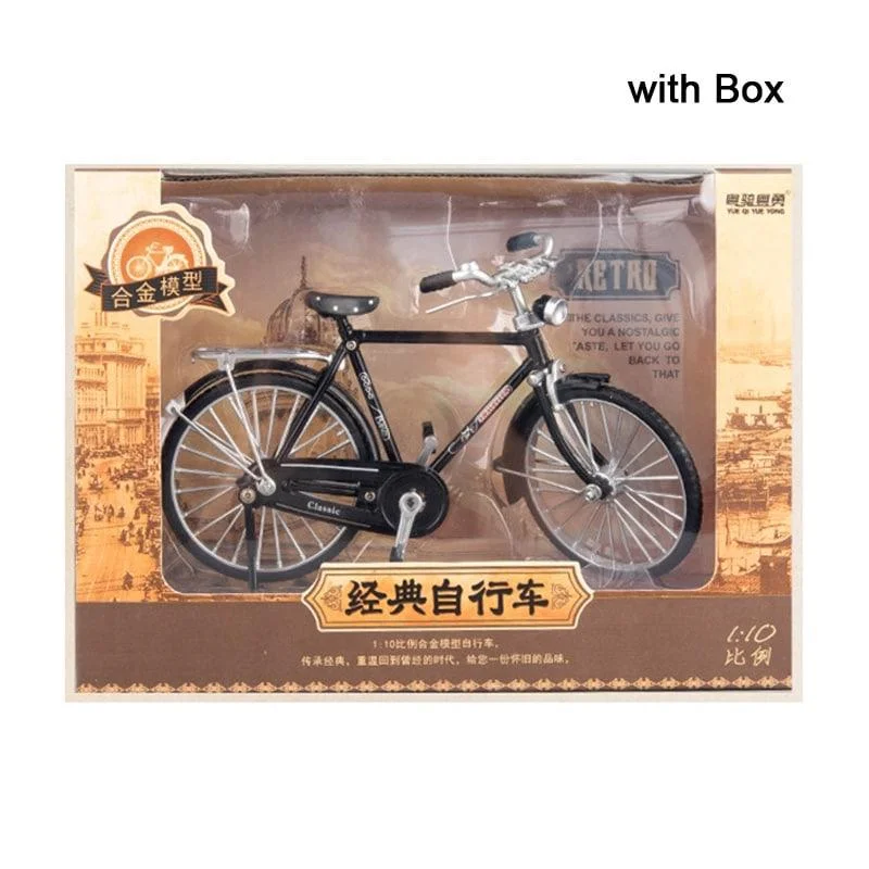 ماکت فلزی دوچرخه شهری قدیمی  081810 Metal Model Retro Bicycle جعبه دار