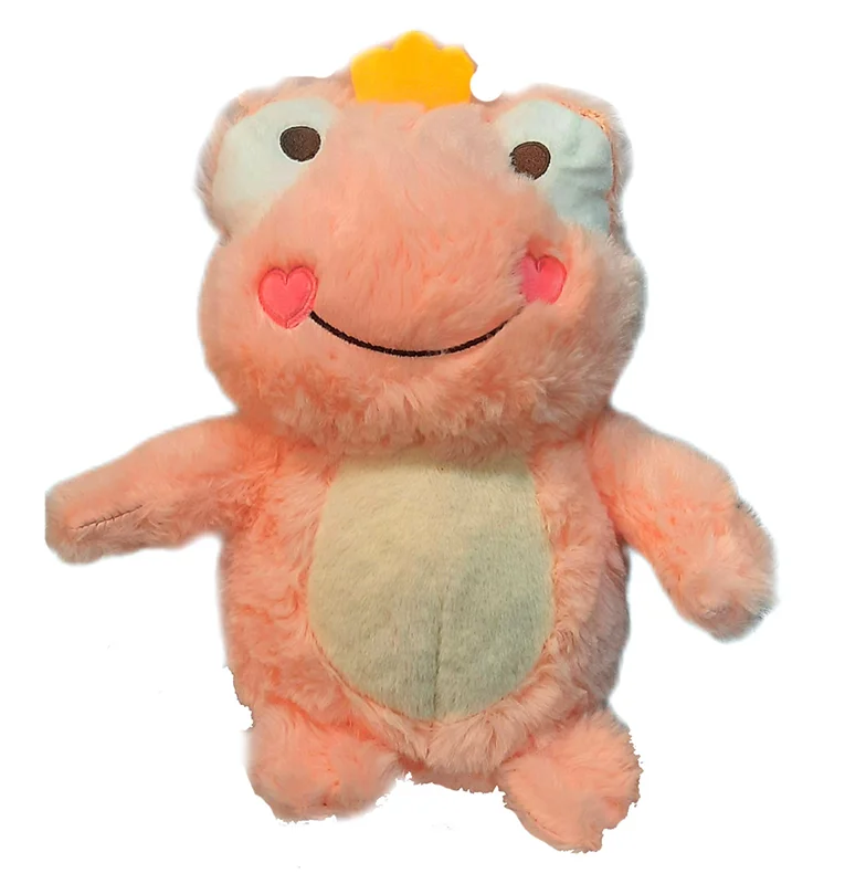 خرید اسباب بازی عروسک پولیشی عروسک «قورباغه تاج دار» Qingdao Runkal Toys World Crowned Frog Plush Doll