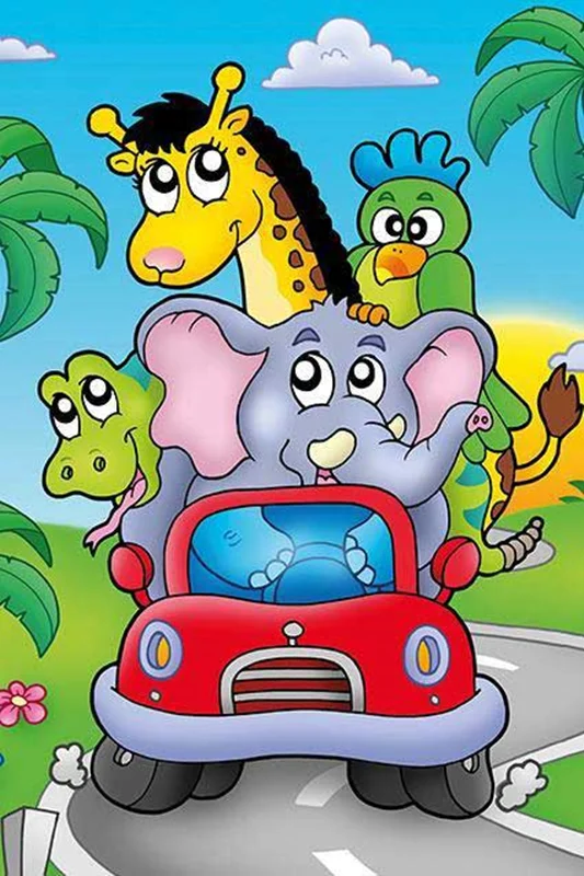 خرید آرت پازل کودکان چوبی 16 تکه «کاپیتان فیل»  Heidi Art Puzzle Kids Captain Elephant Wooden Puzzle 16 pcs 5850