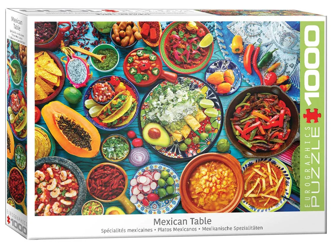 پازل میز، پازل غذا مکزیکی، پازل مکزیک، پازل یوروگرافیک 1000 تکه پازل «میز غذا مکزیکی» Eurographics Puzzle Mexican Table 6000-5616