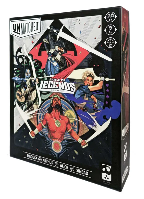 نمای سهبعدی جعبه بازی Unmatched: Battle of Legends
